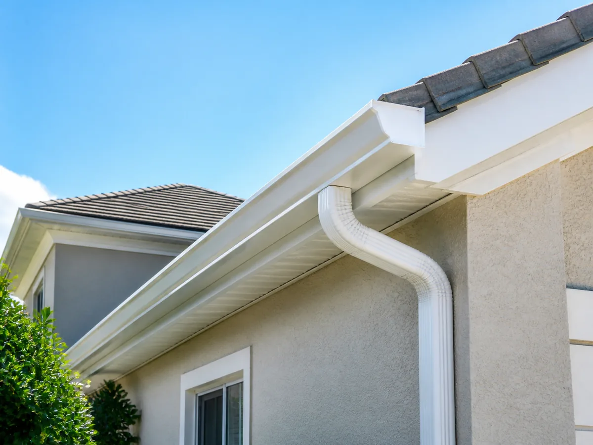 Residential gutter and downspout installation